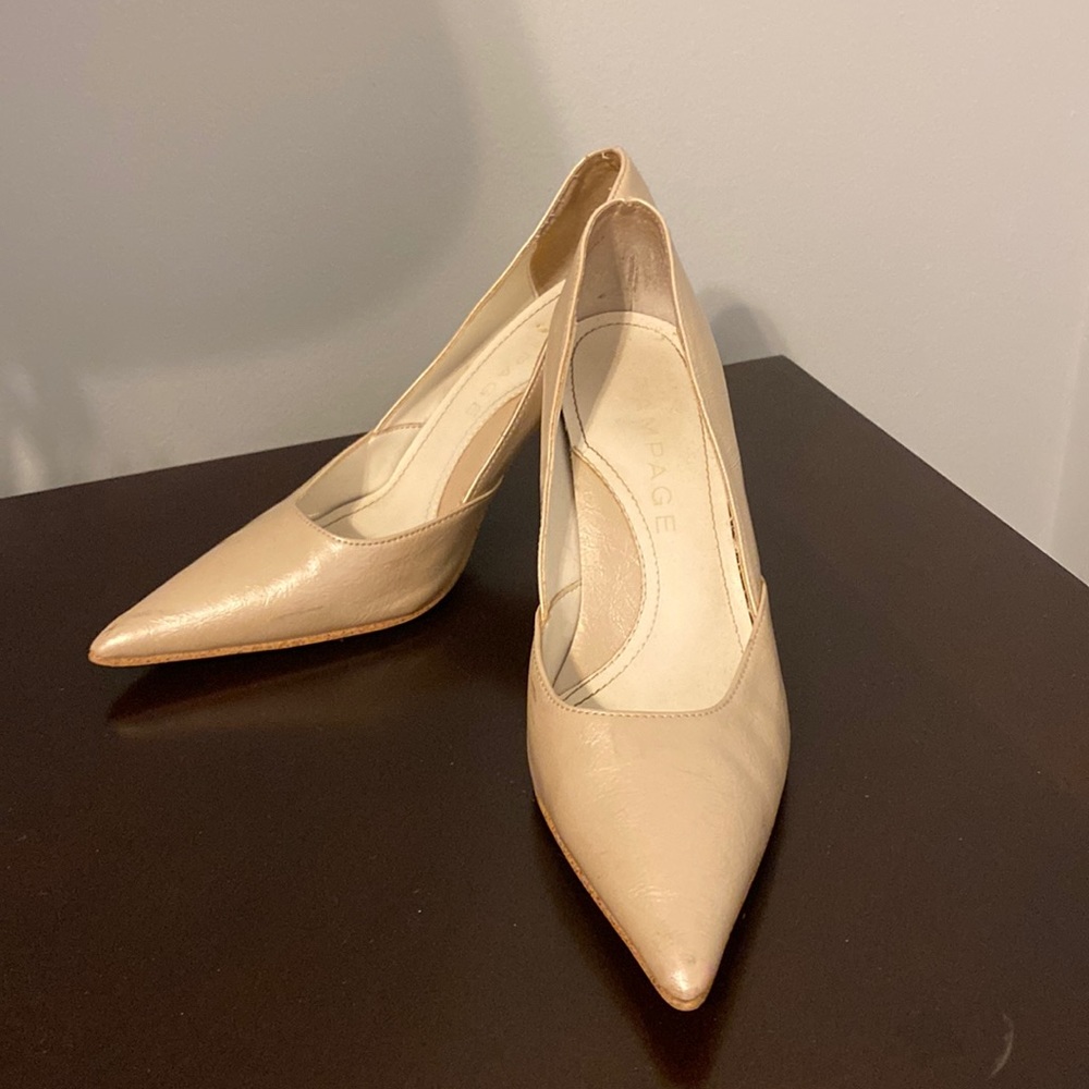 Cream Pointed Heels